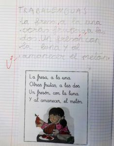 Cuaderno trabalenguas