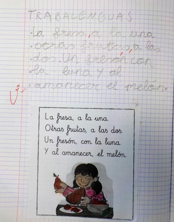 Cuaderno trabalenguas