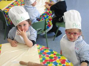 Alumnos de infantil de panaderos