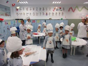 Alumnos de infantil de panaderos