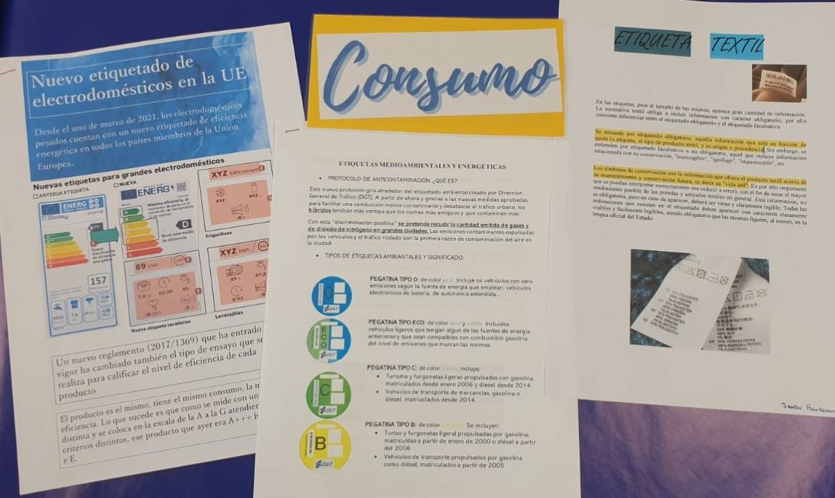 Mural sobre el consumo