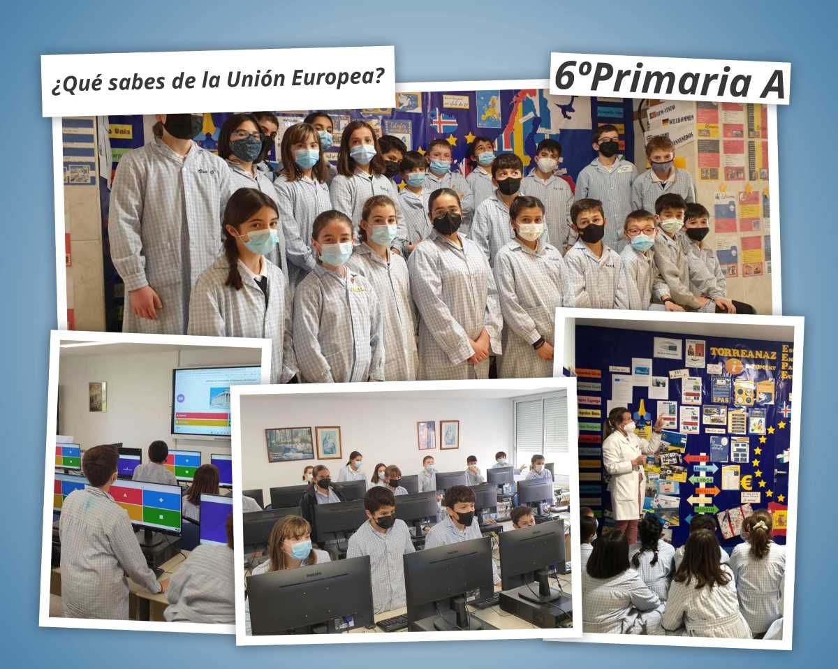 Alumnos en un poster